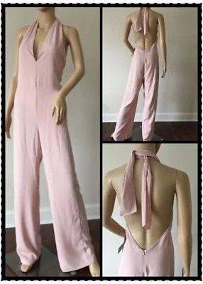 Zara Pink Neckholder Weites Bein Overall Größe S M Ref 7593 354 - Bild 1 von 4