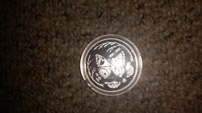 1999 Mexico - 5 pesos - Millennium Butterfly - silver 1oz - Image 1 of 4