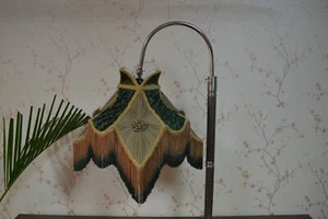 Lampshade lotus green gold smoking hand-stitched table lampshade floor lampshade - Picture 1 of 8