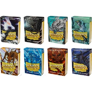 DRAGON SHIELD SMALL CARD SLEEVES CLASSIC GLOSS JAPANESE SIZE / YUGIOH SLEEVES 60 - Picture 1 of 25