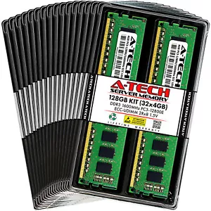 128GB 32x 4GB PC3-12800E ECC UDIMM ASUS RS920A-E6/RS8 RS924A-E6/RS8 Memory RAM - Picture 1 of 4