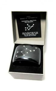 BCBG Black Horn Virgo Zodiac Cuff Bracelet Crystals One Size Rhinestones