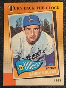 1990 Topps - Turn Back the Clock #665 Sandy Koufax - Picture 1 of 24