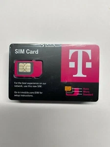 Lot of 100 NEW T-Mobile r15 4G 5G LTE Sim Cards 3 IN 1 TRIPLE CUT. exp 8/26 - Picture 1 of 2