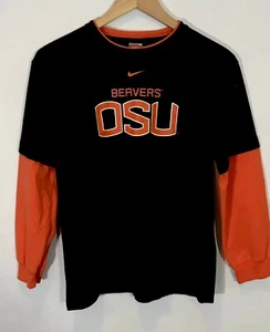Nike Team Boys Long Sleeve Oregon State Beavers Shirt - Size Medium - Picture 1 of 4