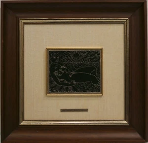 ZANCANARO TONE silkscreen on silver numbered in frame - no guttuso box - Picture 1 of 5
