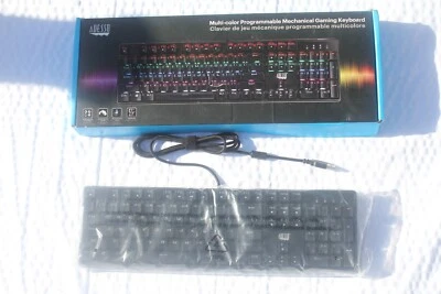 Adesso AKB-640EB Programmable Mechanical Gaming Keyboard mar23 #H - Image 1 of 3