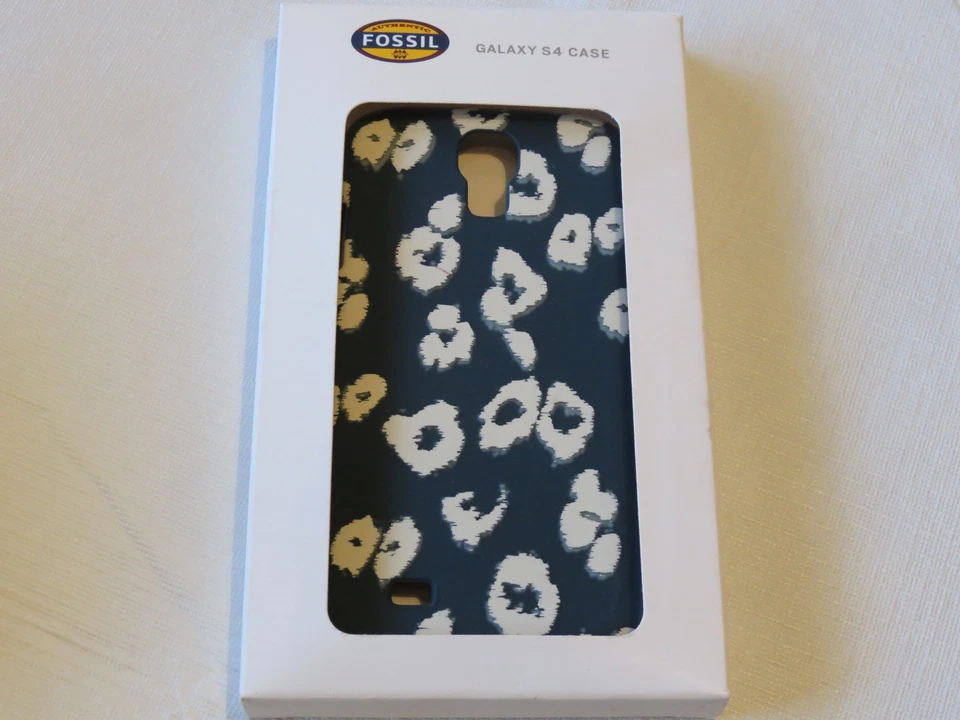 Funda Teléfono Fossil SL4646989 Cheetah S4 Azul Guepardo Galaxy S4 Funda Teléfono NUEVA CON ETIQUETAS*^ Foto 1 de 2