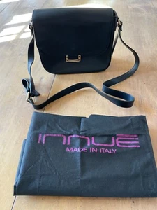 Innue Black Shoulder Bag Leather - Picture 1 of 8