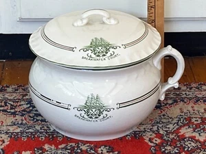 1914 Kennebunkport Colony Hotel Chamber Pot Breakwater Court advertising china - Picture 1 of 6