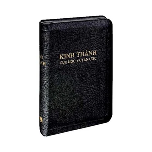 Vietnamese Bible, Cadman Version, Black Leather Zipper, Small - Picture 1 of 12