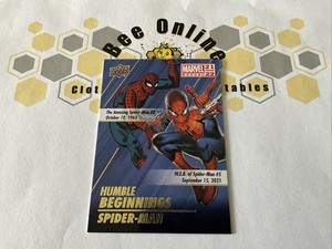 2021-22 Upper Deck Marvel Annual Humble Beginnings Spider-Man Insert #HB-7