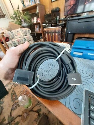 ABOUT 35' BLACK ABOUT 1" SCSI BOTH ENDS, 0NE MALE AND ONE FEMALE - Image 1 of 4