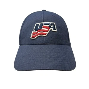 Nike Bauer Team USA Olympic International Hockey Strapback Hat Cap Vintage Dad - Picture 1 of 10