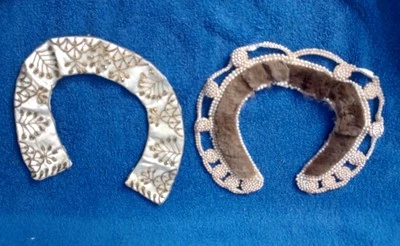 Vintage Womens Fur And Beaded Choker Collars Handmade India Baar And Beards Inc  - Image 1 of 4