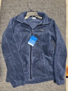 Columbia Women's Blue Mount Cannon Full Zip Medium Fleece Jacket NWT - Picture 1 of 4