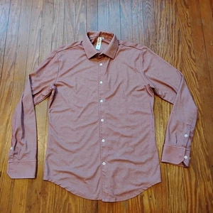 State And Liberty Hemd Herren Large Rot Rosa Stretch Knopf Performance Slim - Bild 1 von 10