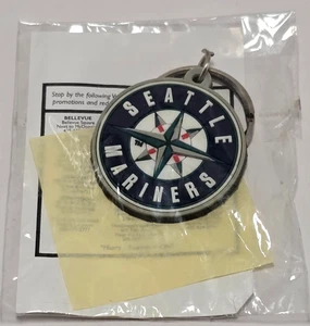Seattle Mariners Rubber Logo Keychain Sealed - Picture 1 of 3