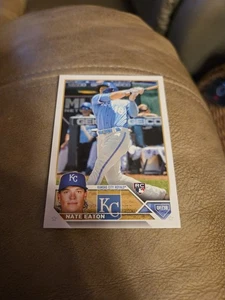 2023 Topps Base Nate Eaton #557 RC Kansas City Royals - Picture 1 of 2