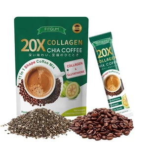 20X Collagen Chia Coffee 11 in 1 Shape Coffee Mix- Collagen & Glutathione 120g - Picture 1 of 13