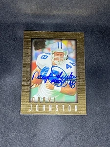 Daryl Johnston 1996 Fleer Ultra Sensations #27 Dallas Cowboys Auto Signed Card - Picture 1 of 3