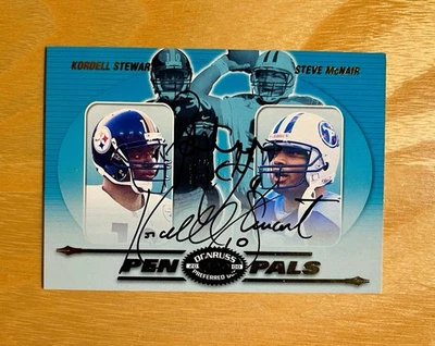 Donruss Preferred QBC 2000 Steve McNair Kordell Stewart #PP75 Pen Pals doble automático Foto 1 de 3