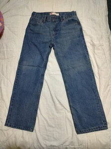 Levi's 505 Regular Fit Jeans Boys Blue, Size 12, Husky, 32"W x 27"L - Picture 1 of 11