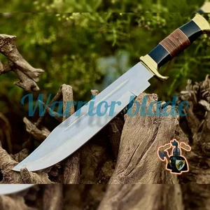 Cuchillo Bowie Dundee Cocodrilo Acero 18" D2 Hecho a Mano Personalizado | Caza Alto Pulido - Imagen 1 de 2