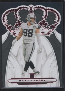 MAXX CROSBY 2019 Panini Chronicles Crown Royale Die-Cut #CR-21 Rookie RC Raiders - Picture 1 of 2