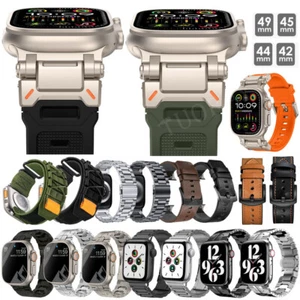 Link iWatch Band Strap for Apple Watch Ultra 2 1 49mm 9 8 7 6 5 4 3 2 42/44/45mm - Picture 1 of 125