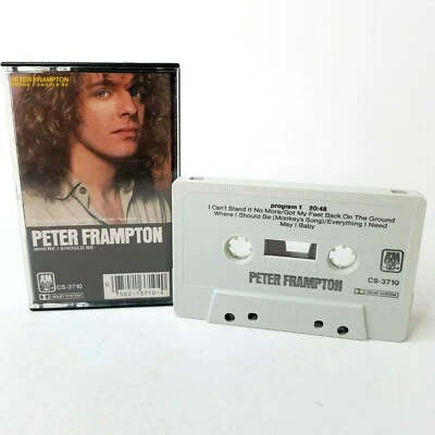 Peter Frampton  Where I Should Be Cassette 1979 A&M Records - Image 1 of 3