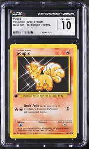 Goupix (Vulpix) 68/102 ~ 1st Edition Base Set (French) ~ CGC 10 GEM MINT!! - Picture 1 of 2