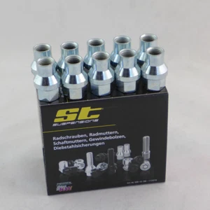 ST Schaftmuttern silber 10x M12x1,5 Kegelbund 60 Grad D:15,7mm L:17,5 56110396 - Picture 1 of 1