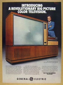 1978 GE General Electric Widescreen 1000 Televisión tv foto vintage print Anuncio - Imagen 1 de 1