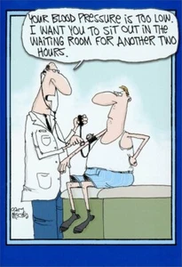 Blood Pressure Funny McCoy Bros Get Well Card - Greeting Card by Nobleworks - Picture 1 of 2