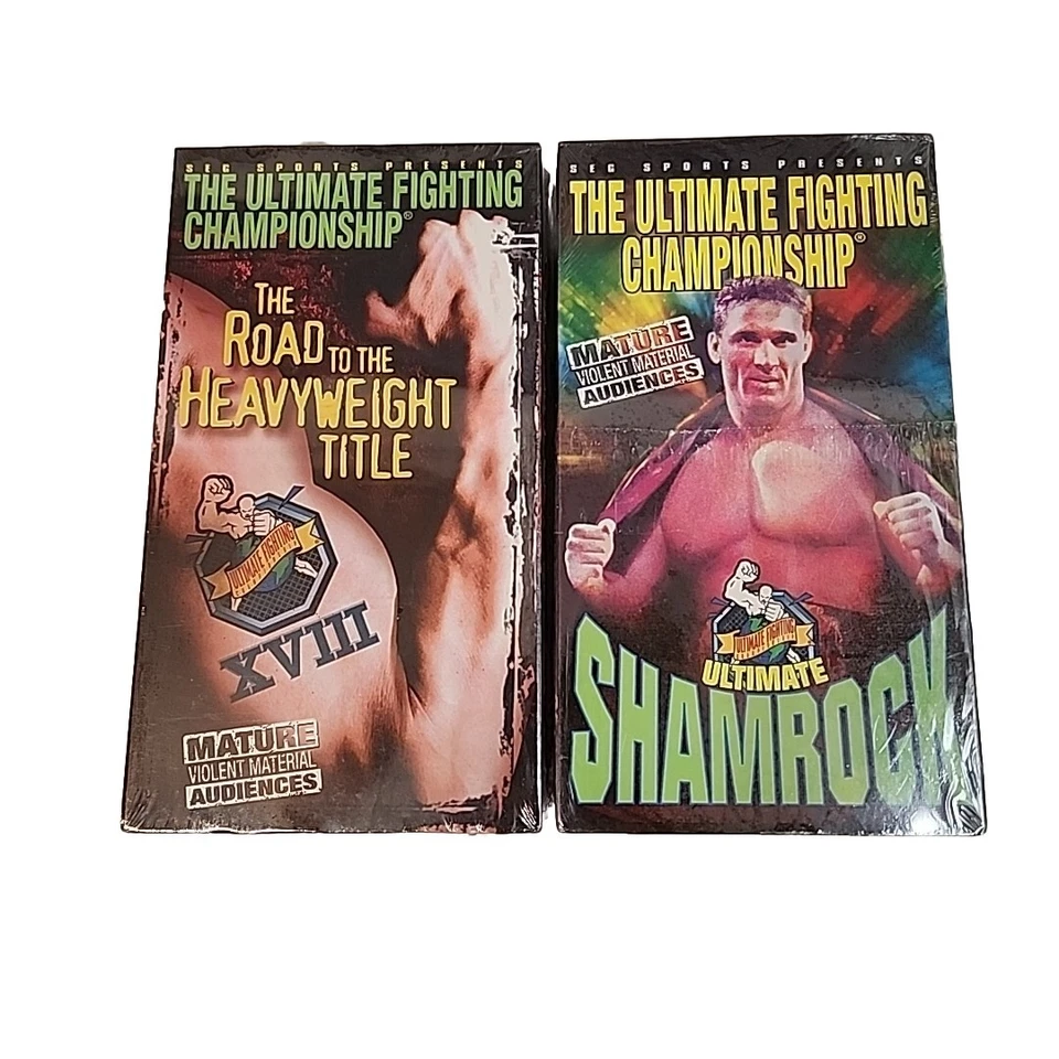 The Ultimate Fighting Championship VHS 2 Pack Ultimate Shamrock Road To The... - Image 1 of 4