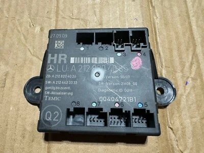 Mercedes Benz E350 W212 E-Class Right Rear Door Control Module 08 09 10 11 12 13 - Image 1 of 4