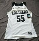 Colorado Buffaloes Basketball Jersey Nike Dri Fit Women Medium White Sleeveless