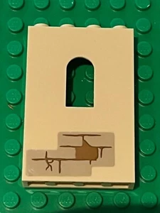 Mur LEGO Harry Potter Tan wall ref 60808pb017 / Set 76387 Hogwarts Fluffy - Imagen 1 de 1