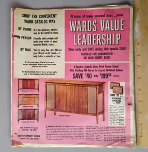 Vintage 1964 Montgomery Ward Sale Catalog Clothing Appliances Tools More - Picture 1 of 11