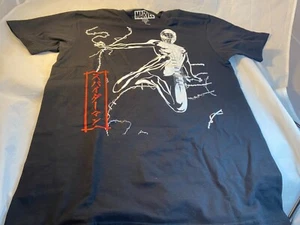 SMALL MARVEL COMICS BLACK SPIDER MAN MENS T-SHIRT AMAZING SUPER HERO - Picture 1 of 4