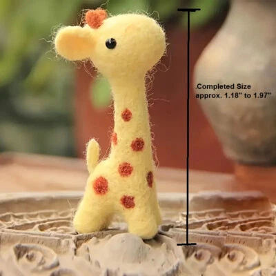 Adorable Kit de Fieltro de Aguja de Lana JIRAFA - Ideal para Principiantes Envío Incluido Foto 1 de 4