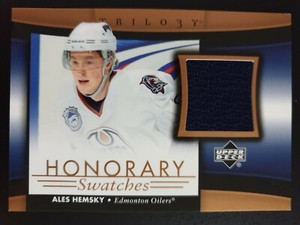 2005-06 Upper Deck Trilogy Honorary Swatches #HSAH Ales Hemsky 