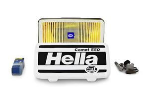 Hella Comet 550 Fog Light Yellow Spot Lamp Fitting Kit With Bulb Right Left