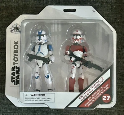 Juego de figuras de acción Disney Star Wars Toybox 501st Clone Trooper & Shock Trooper 5" Foto 1 de 2