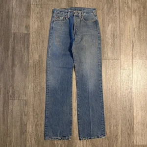 Vintage Levis 501 Jeans Herren 28x34 Blau Denim Straight Leg Button Fly Mexico - Bild 1 von 15
