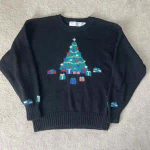 Vintage Robert Scott Ltd Christmas Sweater Women Small 38 Scottish Shetland Wool - Picture 1 of 6