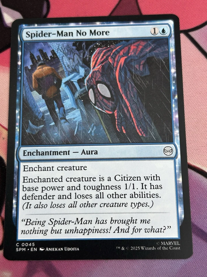 Spiderman the Gathering C0045. Non Foil Common. Spiderman_  No More. - Image 1 of 1