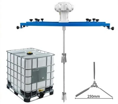 Miscelatore pneumatico colore 1 HP per fusti IBC, supporto miscelatore, agitatore aria - Immagine 1 di 4