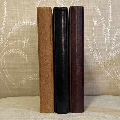 2 nuevos álbumes de fotos de archivo de cuero italiano 8 X 10, negro y marrón, revistas Foto 1 de 4